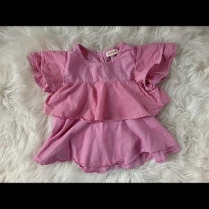 Girls Cat & Jack Ruffles Peplum Top